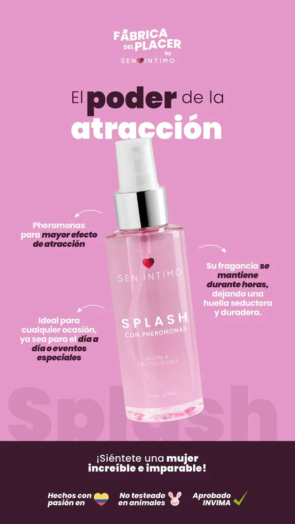 Splash con Phermonas Aroma a Frutos Rojos