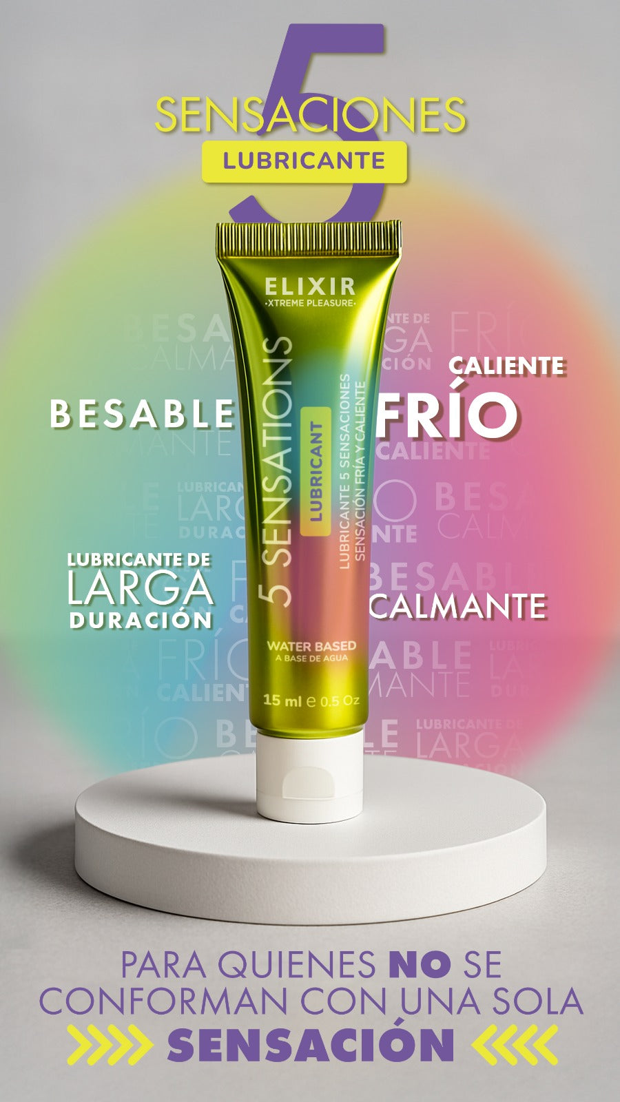 Lubricante 5 Sensaciones Elixir 15ml