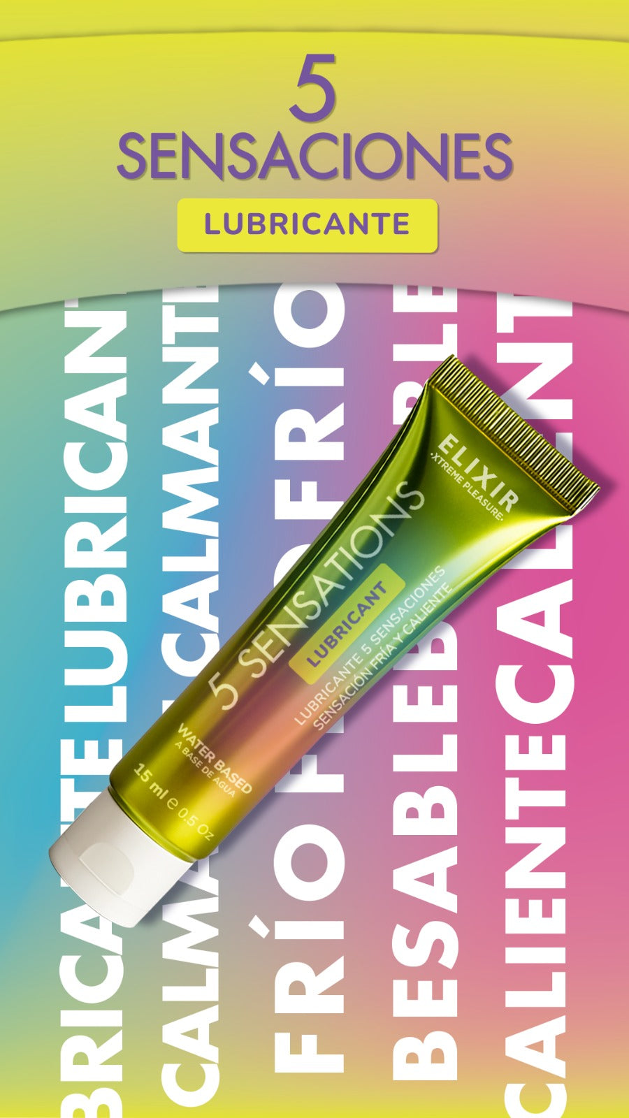 Lubricante 5 Sensaciones Elixir 15ml