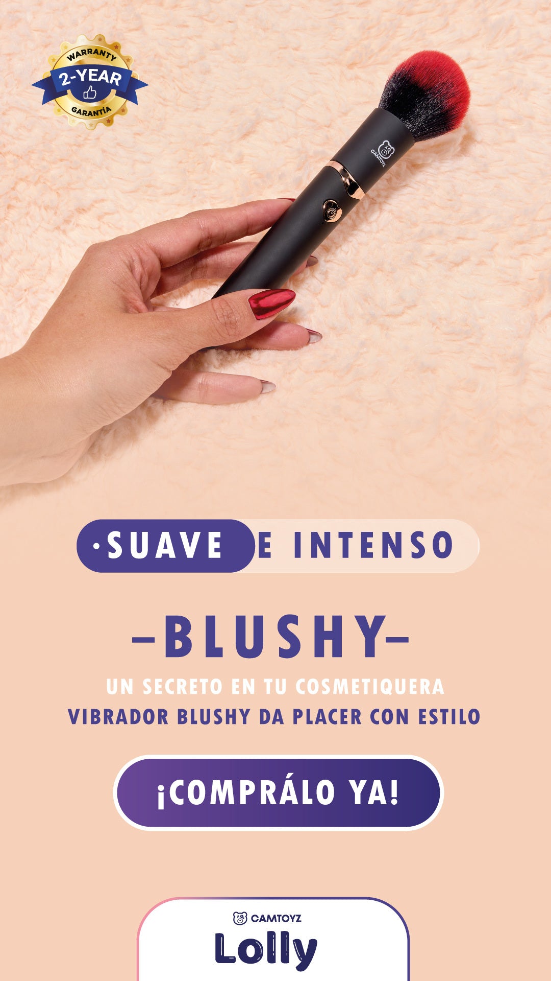 Brocha Vibrador Blushy Camtoyz