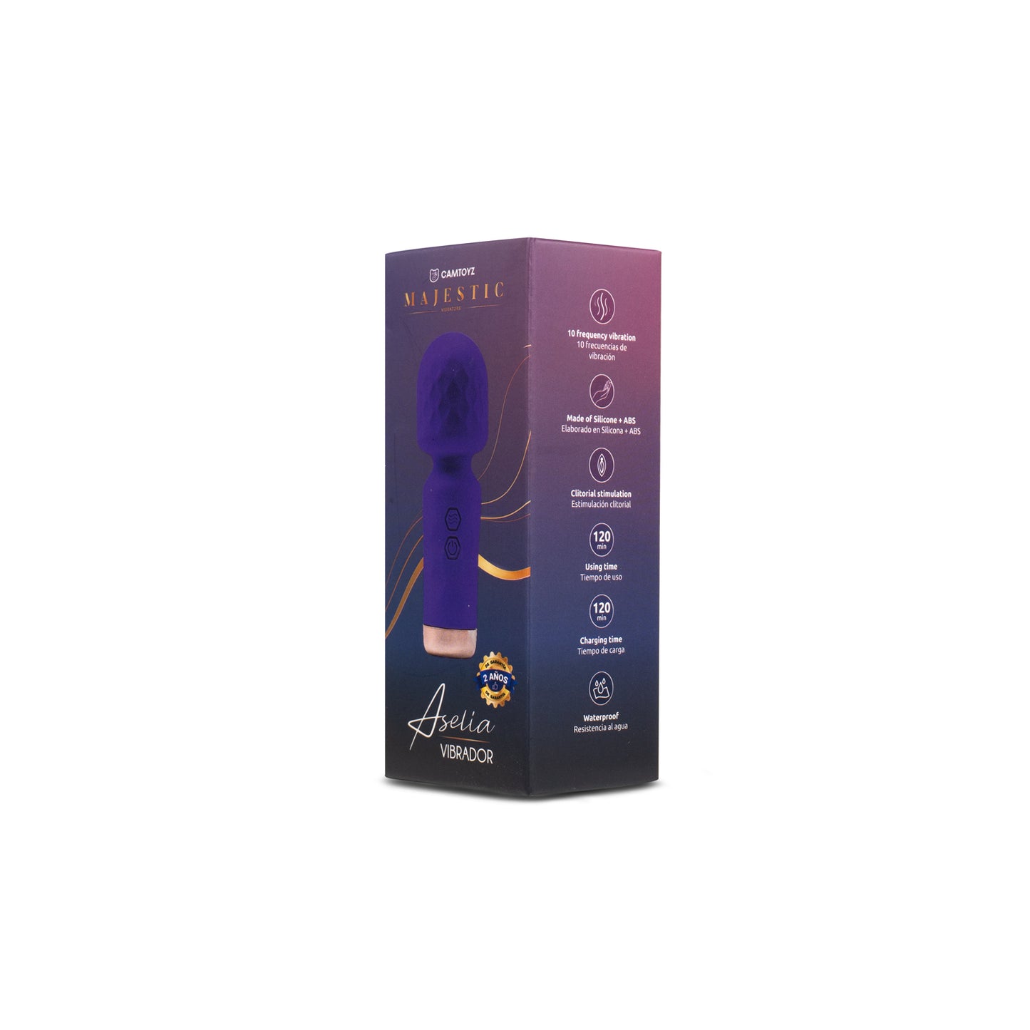 Vibrador Aselia Morado Camtoyz