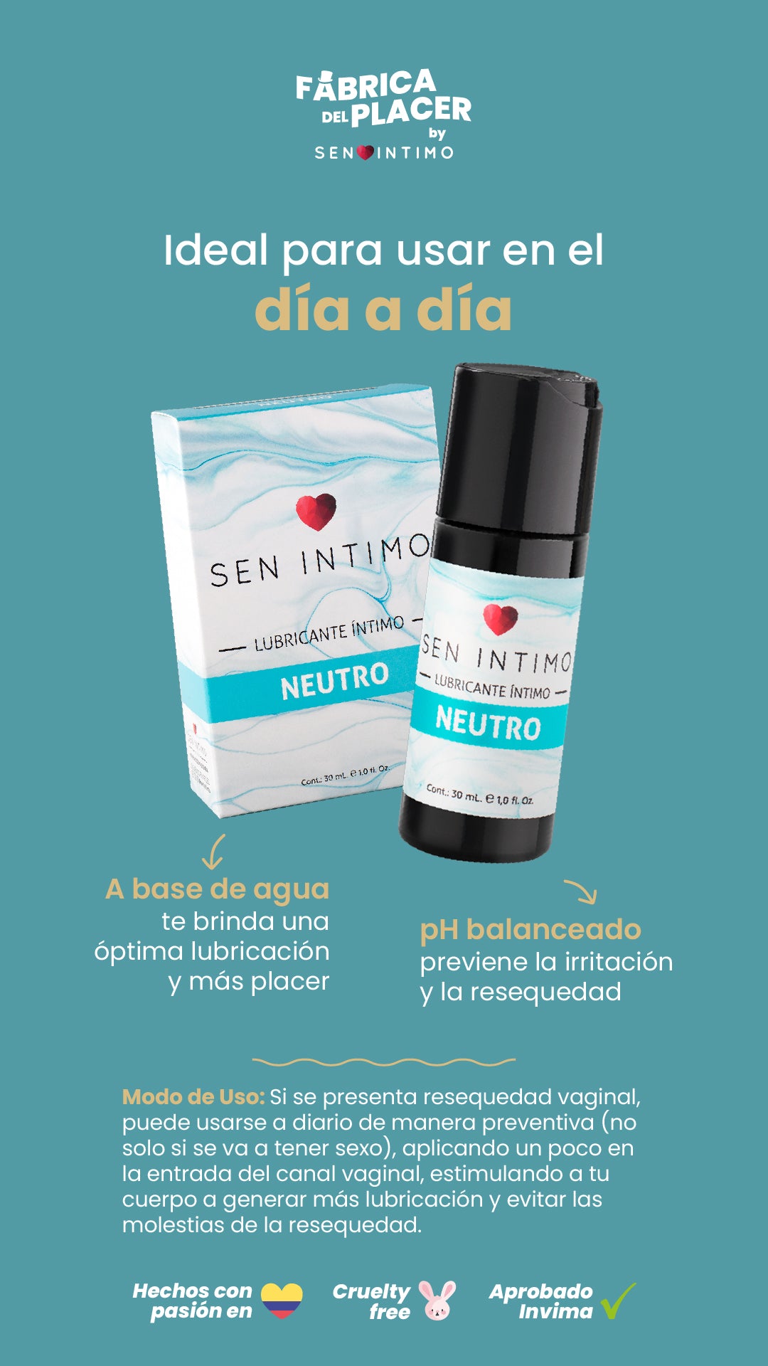 Lubricante íntimo neutro - Luna Llena by jp Colombia 1