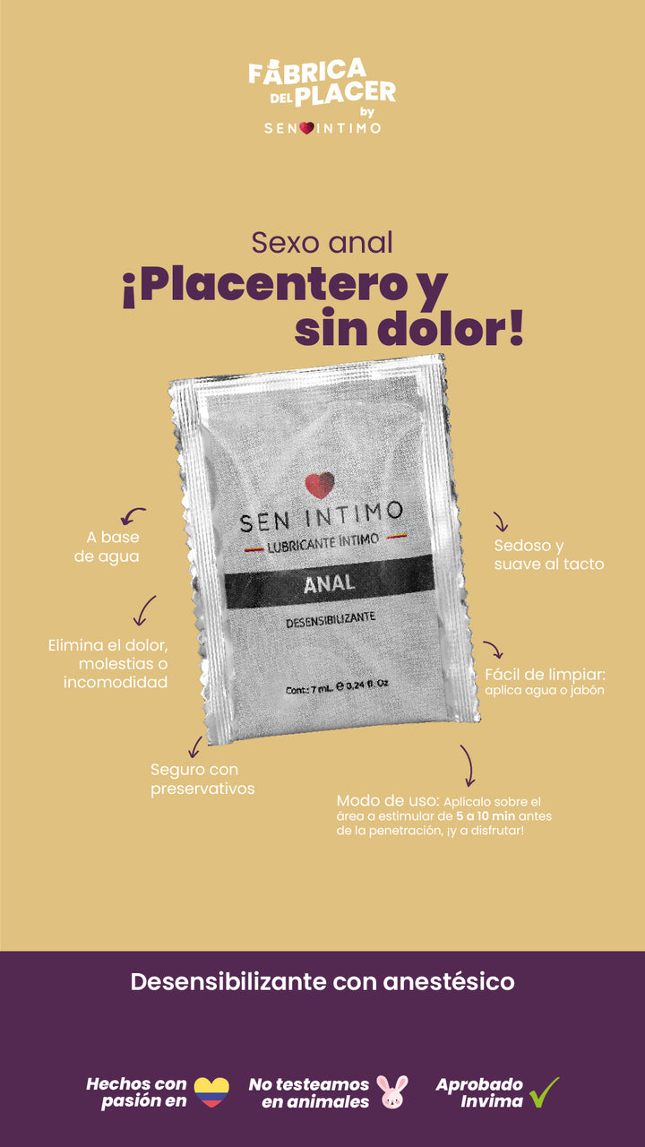 Lubricante íntimo Sachet Anal - Luna Llena by jp Colombia 1