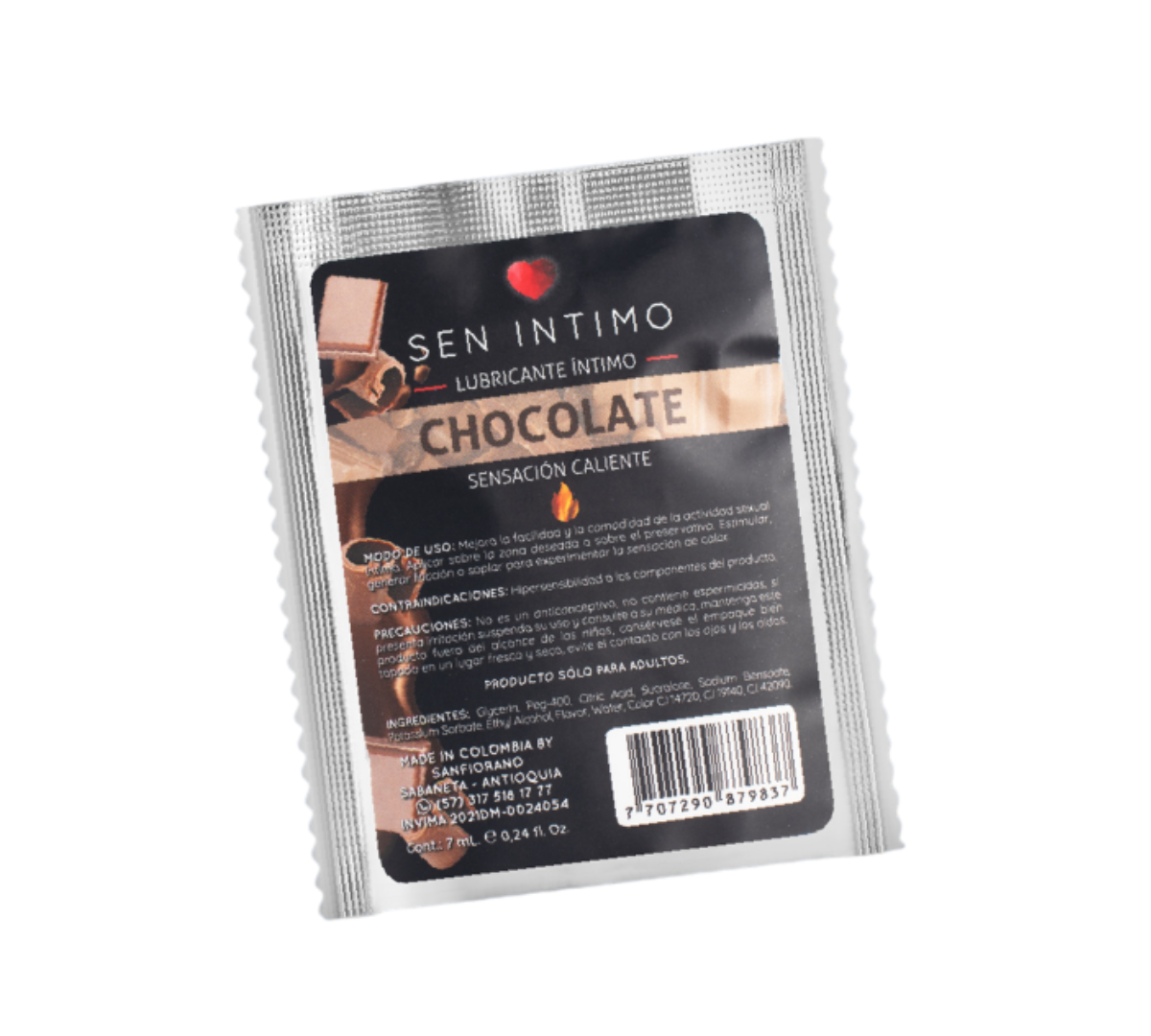 Lubricante íntimo Sachet Chocolate - Luna Llena by jp Colombia