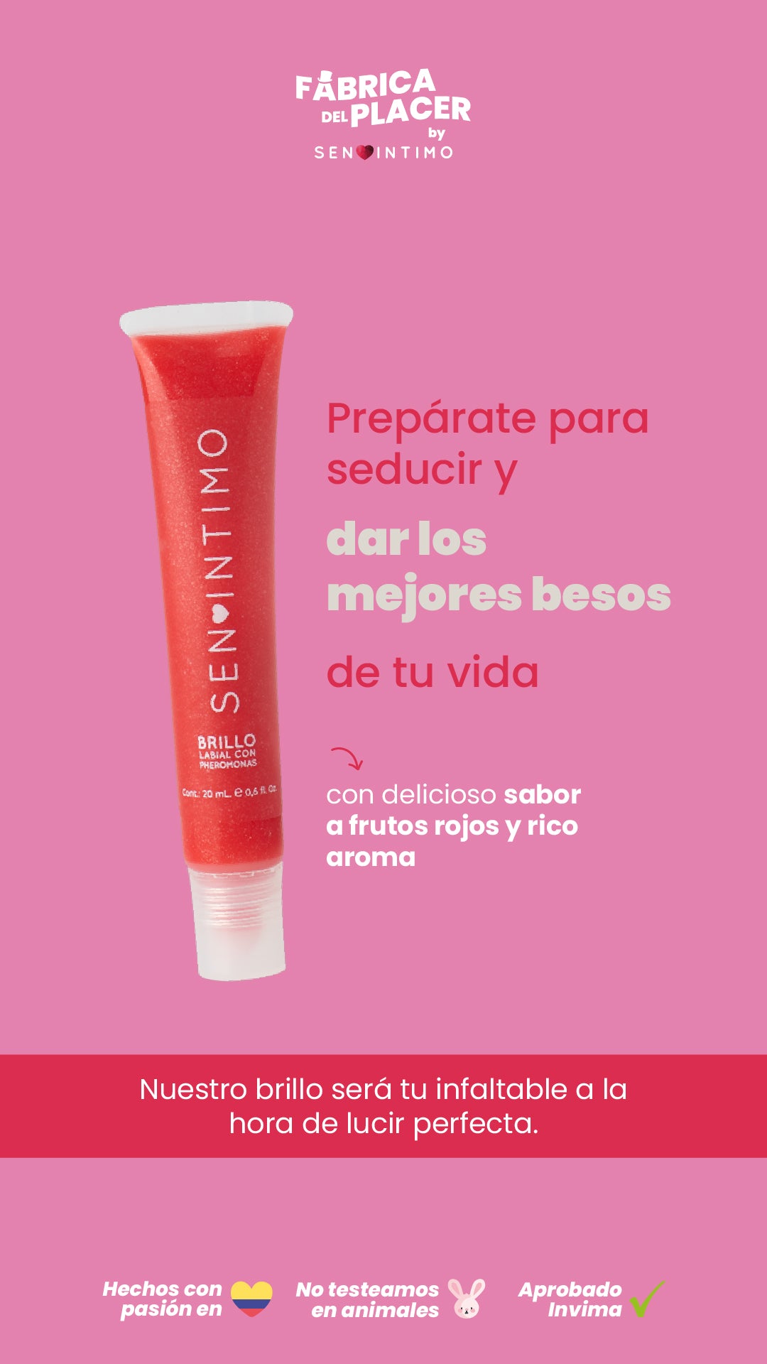 Brillo labial con Pheromonas - Luna Llena by JP Colombia 1