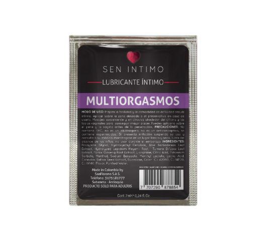 Lubricante íntimo Sachet Multiorgasmos - Luna Llena by jp Colombia