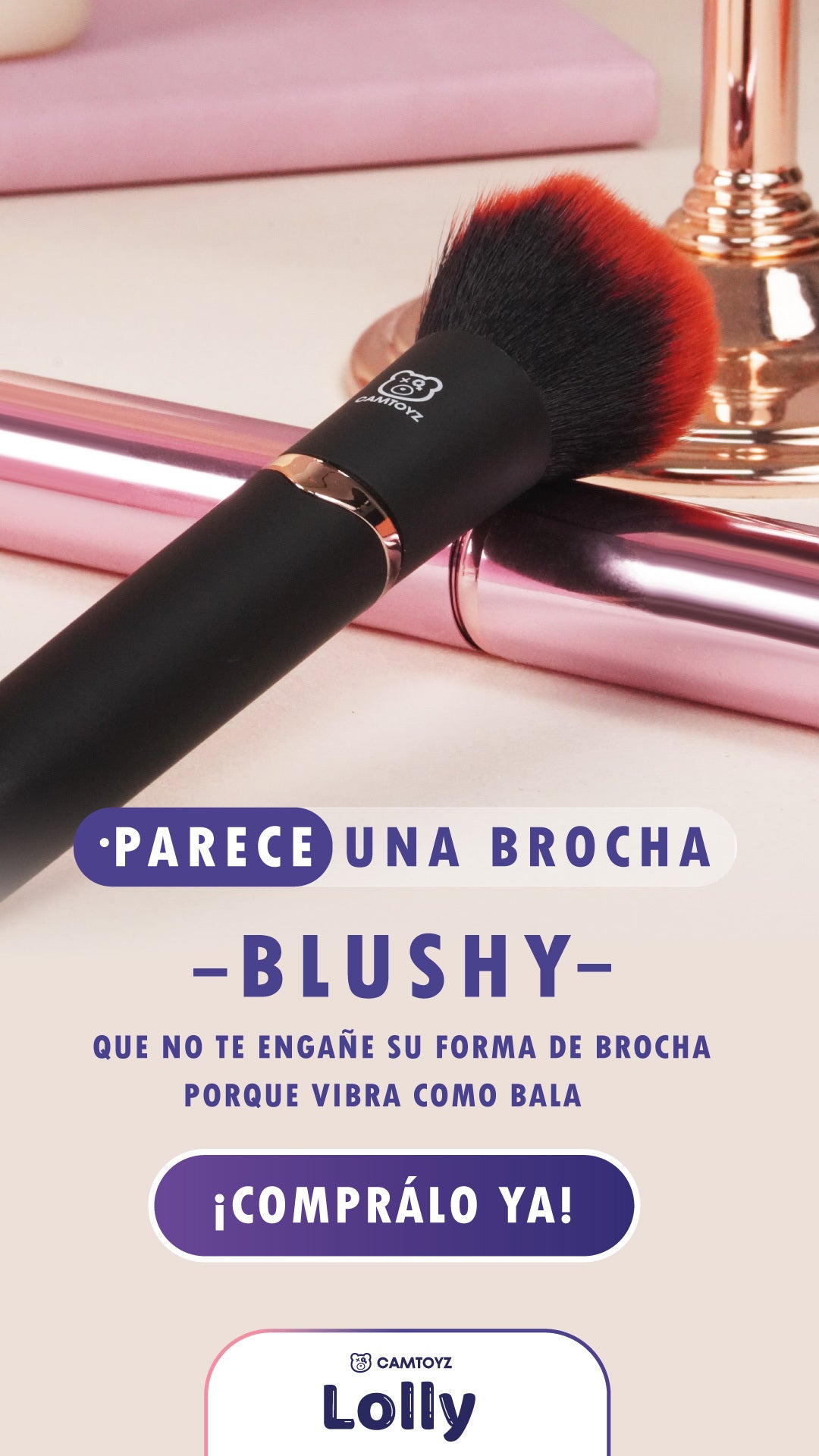 Brocha Vibrador Blushy Camtoyz