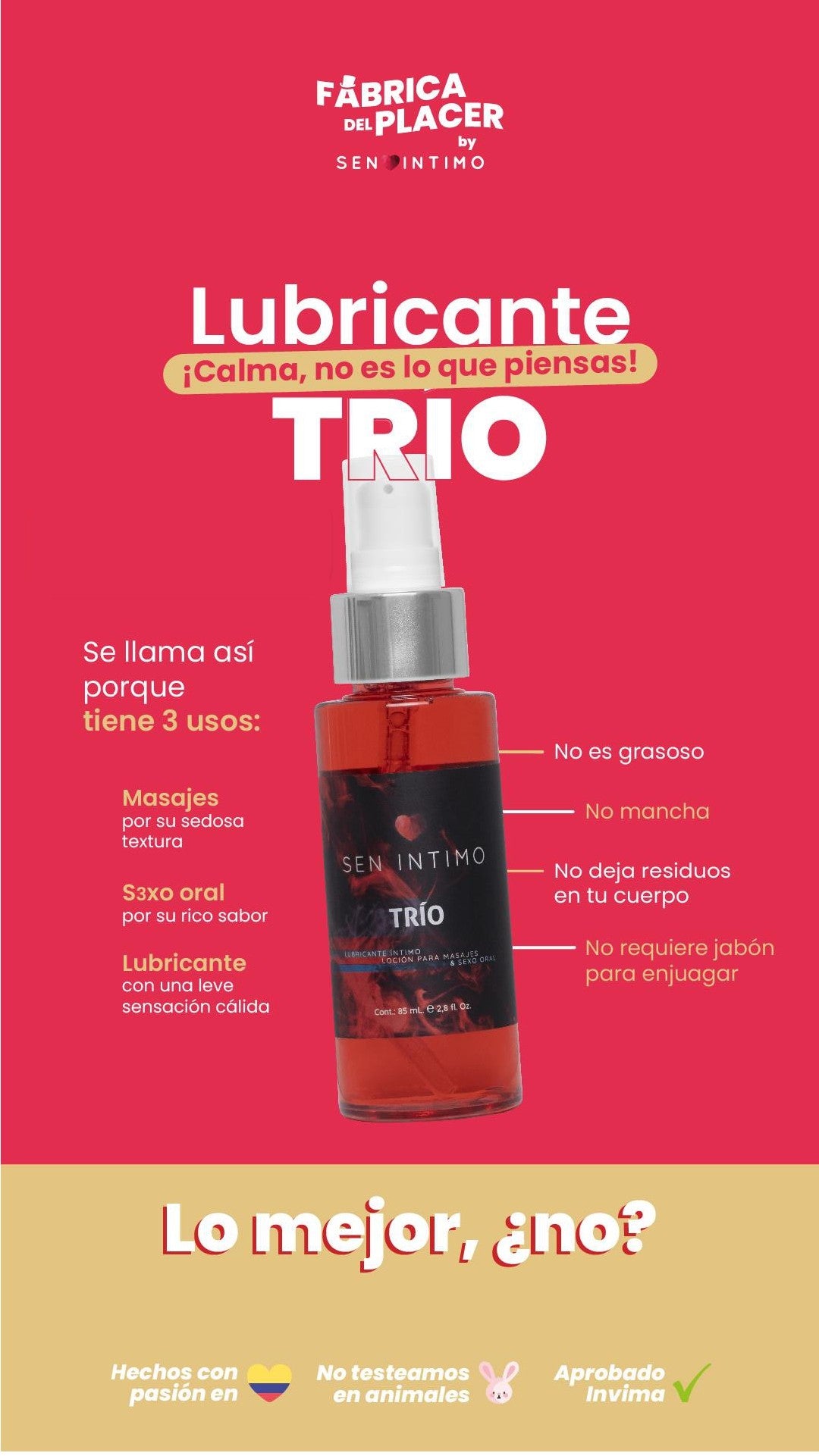 Lubricante Íntimo Trio - Luna Llena by jp Colombia 1